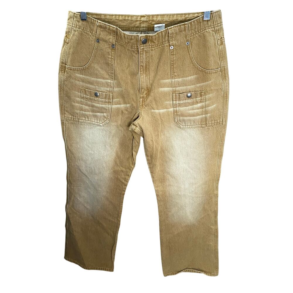 Levi’s 515 Boot Cut Jeans Light tan Size 16 M/S Lower Rise Worn-In Look